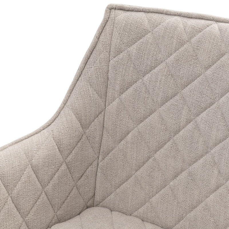 Frisco Drive Dining Armchair, mouliné linen, fabulous flax - Betten Ritter Living