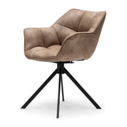 Carnaby Dining Armchair Turn Leg Pellini Camel - Betten Ritter Living