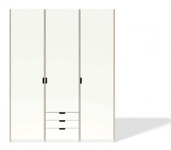 3-türiger Kleiderschrank "MODULAR - Anbaubar" mit Schubkästen